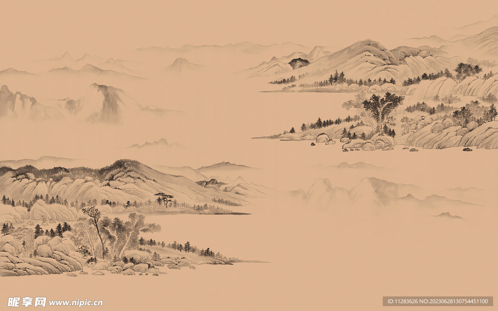 国画水墨背景