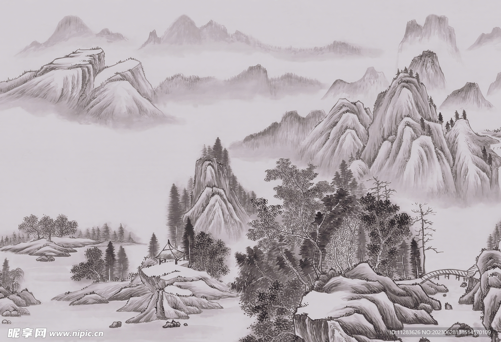 国画水墨背景