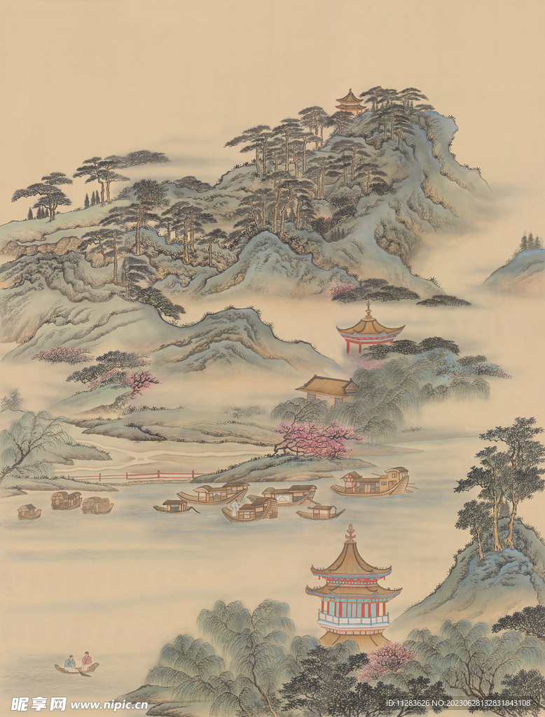 国画水墨背