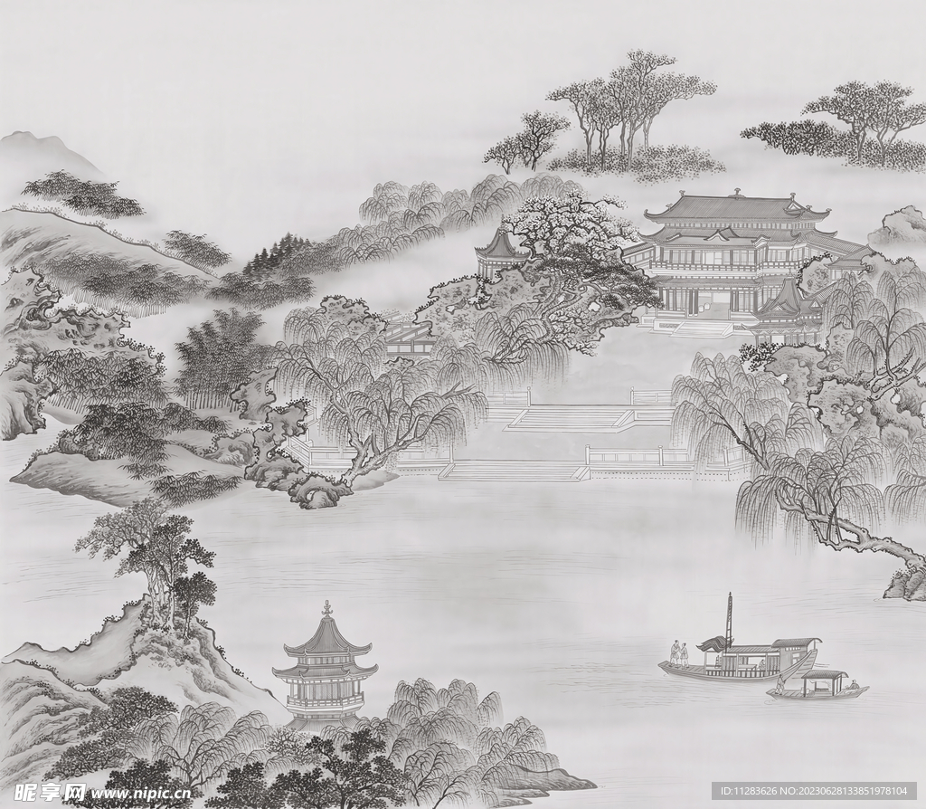 国画水墨背景