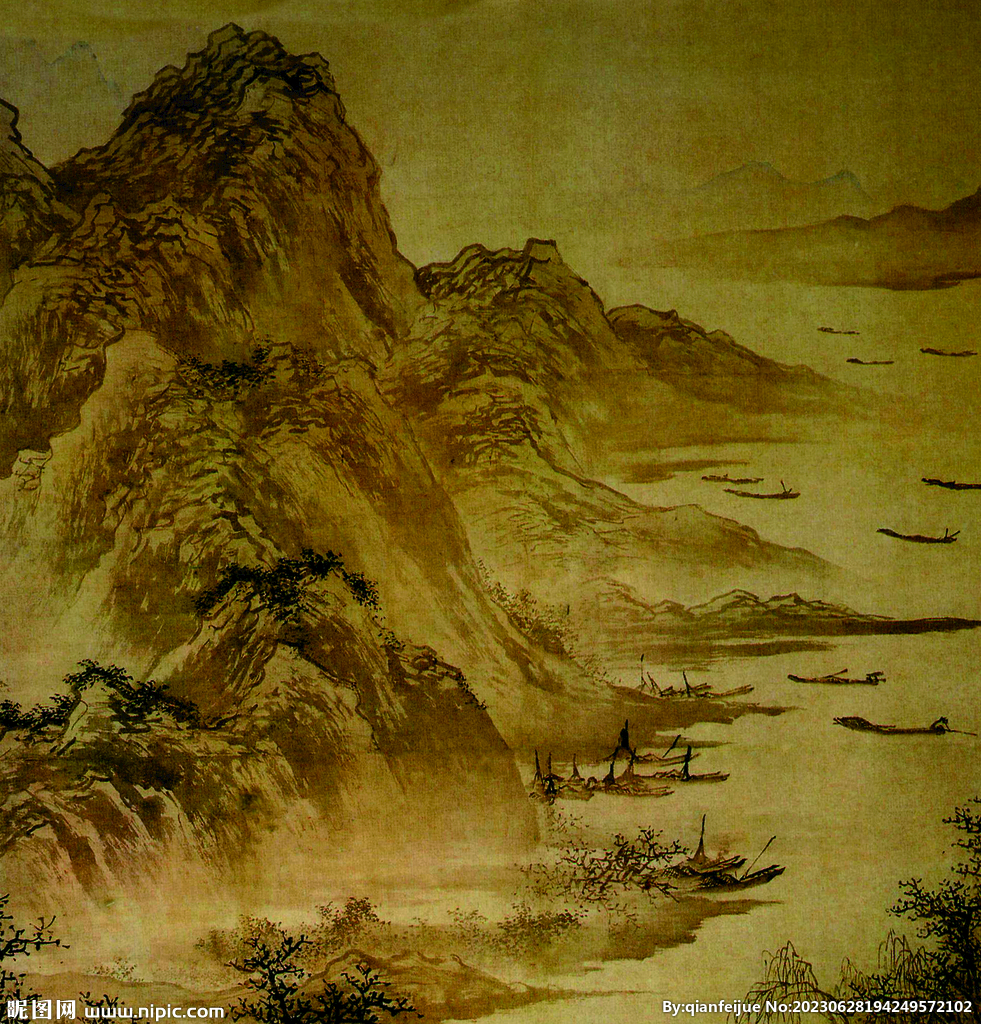 水墨山水画