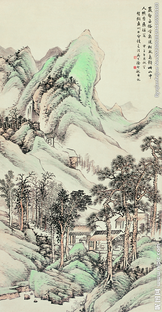 水墨山水画
