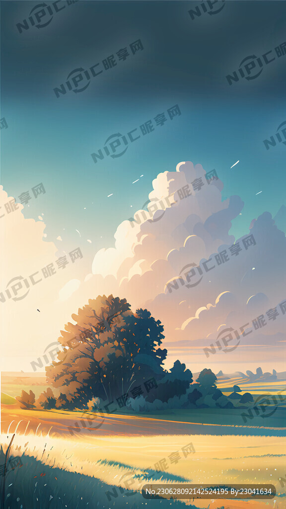 夏天景色 完美构图 视觉冲击力