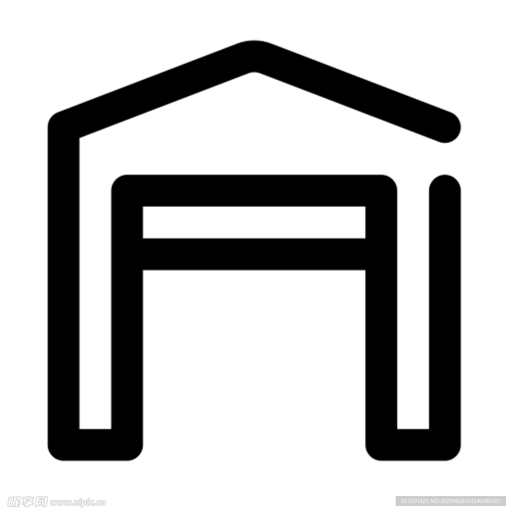 智能家居图标 车库