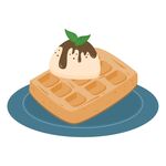 卡通华夫饼
