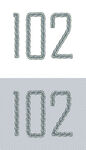 102周年文字阿拉伯数字艺术字