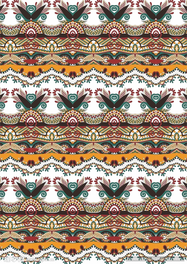 地毯丝巾民族风图案