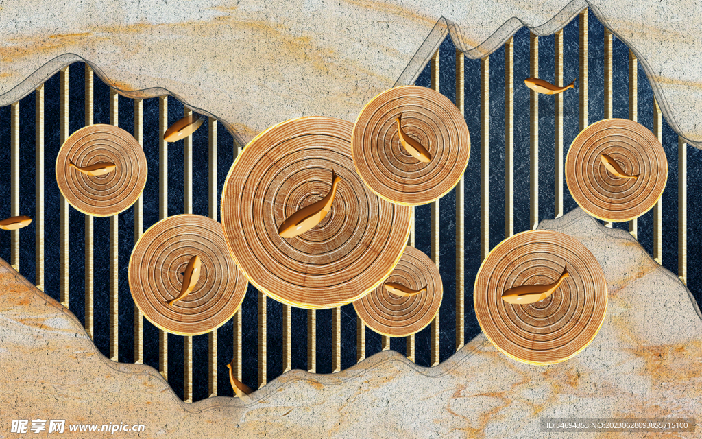 金鱼装饰画