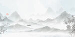 中国风山水画背景