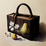 手提包装礼盒，佛教，禅意，梨子，梨花，中国风