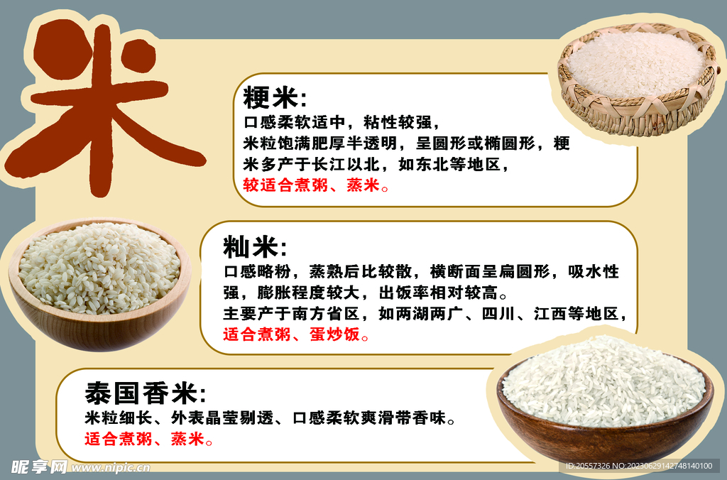 大米的分类