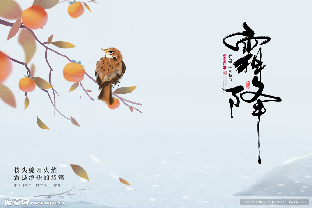 霜降海报