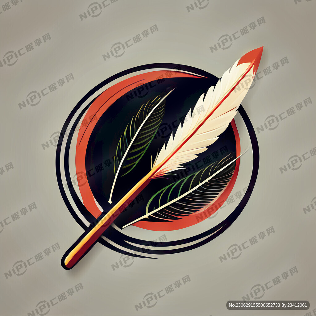 羽毛球简笔画标志