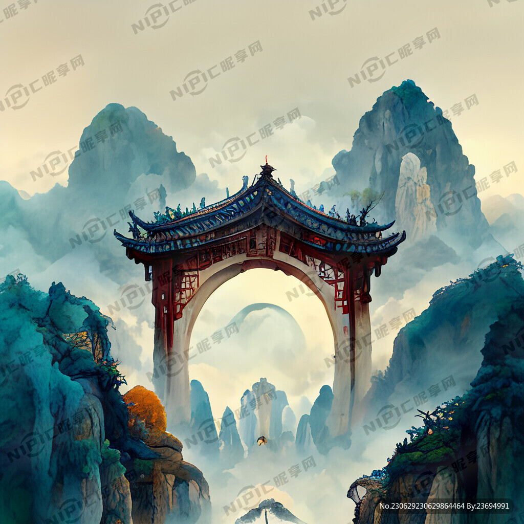 游戏梦幻唯美新中式风景 超高清