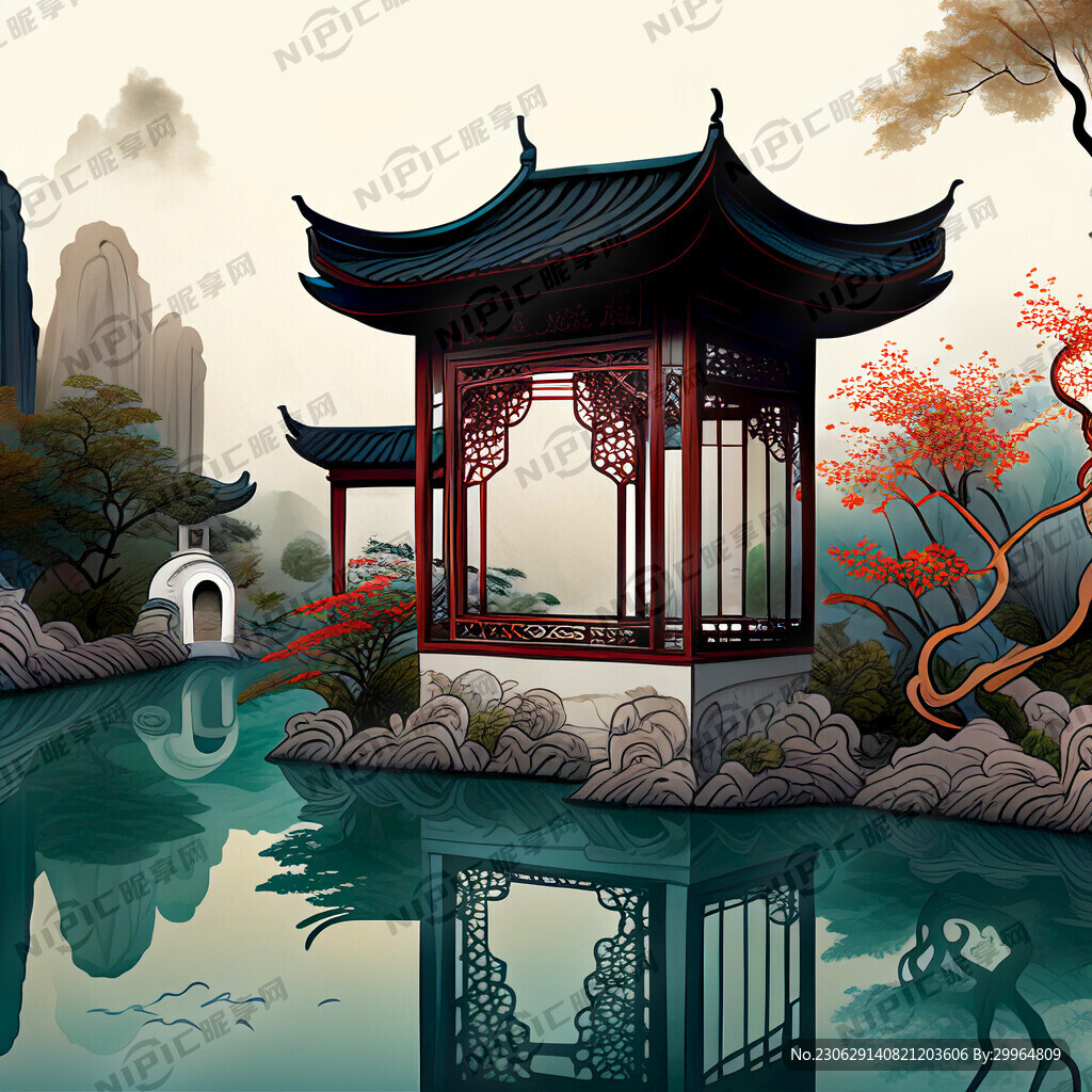 苏州园林 窗棂 江南 园林风景