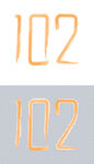 102周年文字阿拉伯数字艺术字