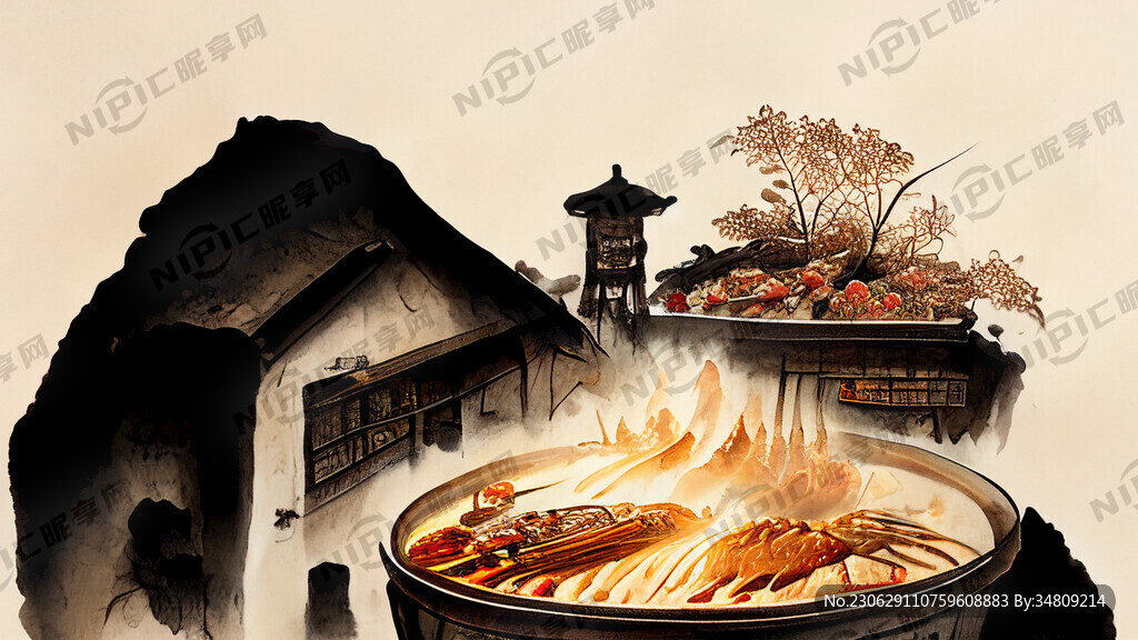 古风超高清火锅串串中国风第一人