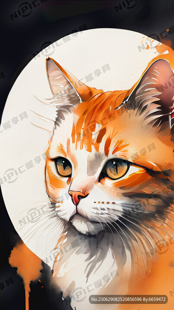 橘猫 中国风 头像