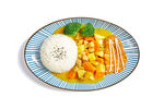 鸡排咖喱饭
