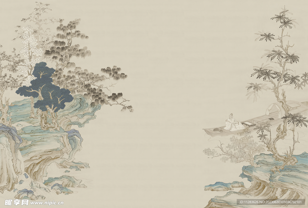 水墨花鸟