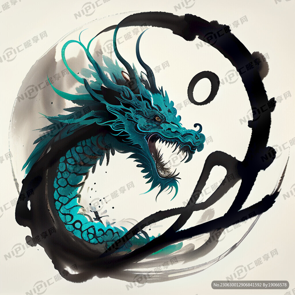 龙青 标志 中国风 书法