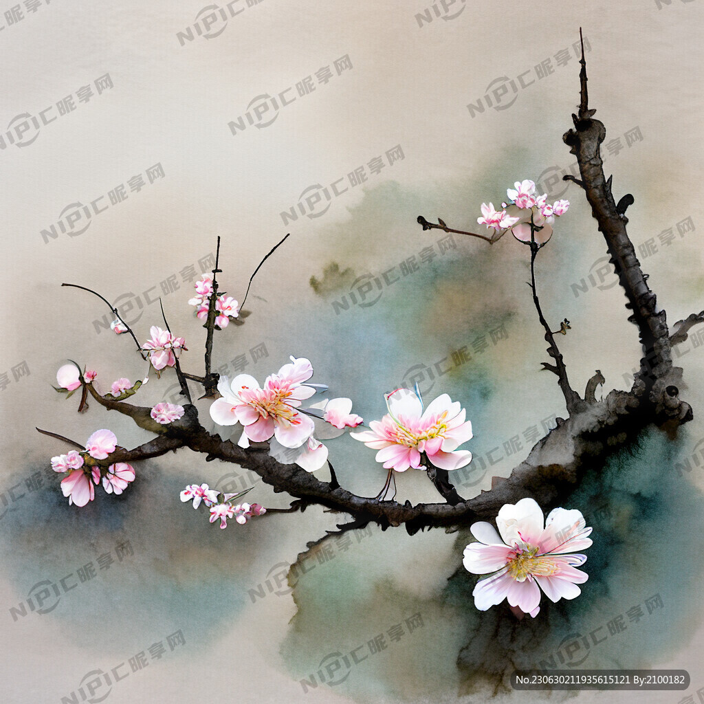 梅花 中国风 中国画