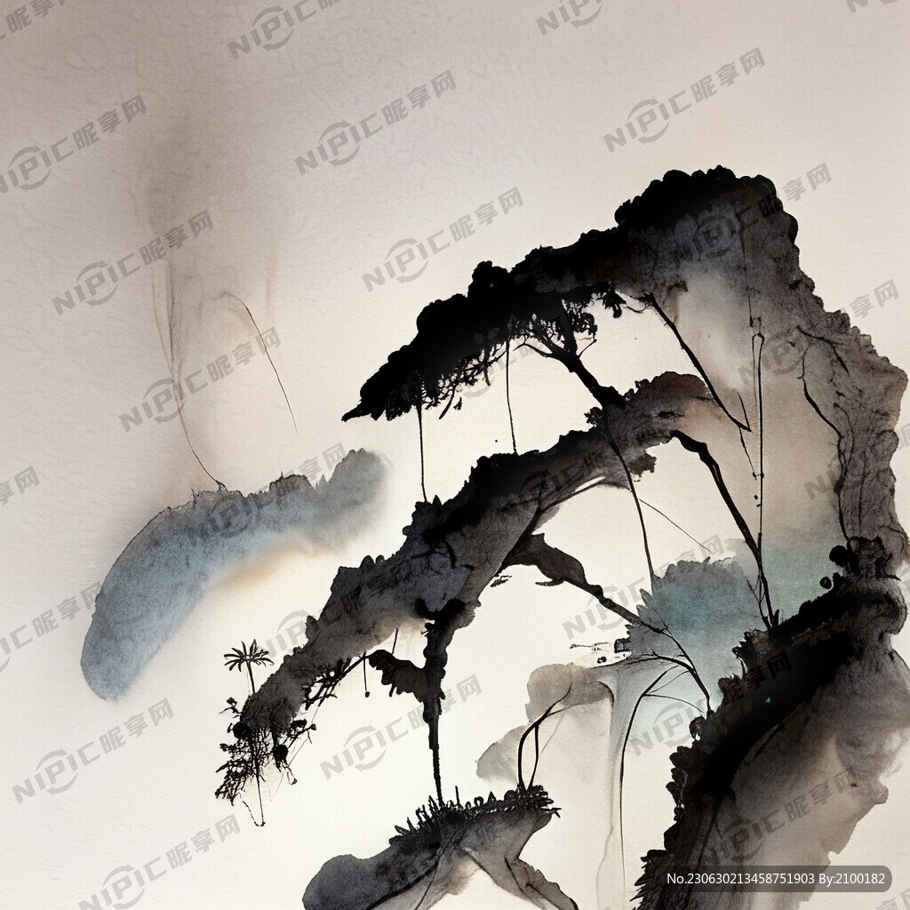 墨兰 中国风 中国画