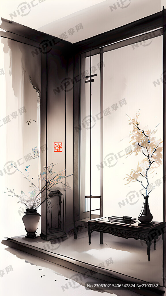 文房四宝 中国风 中国画 高雅