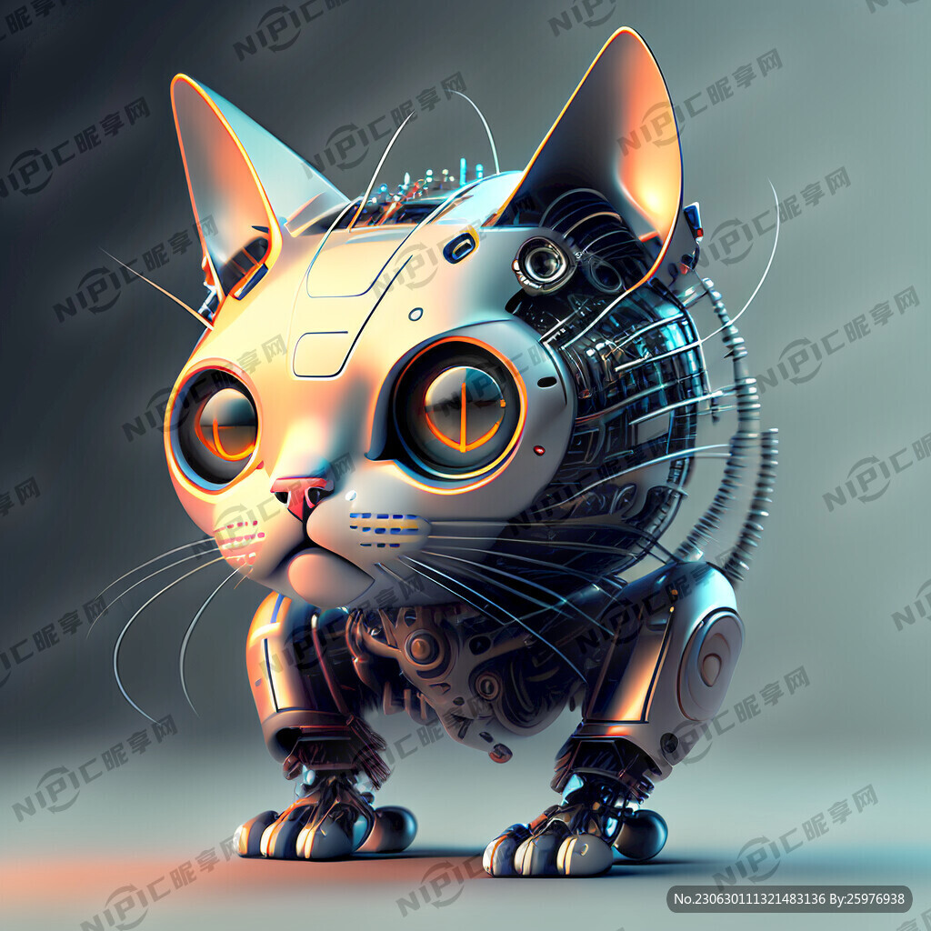 一个猫咪形象的机器人
