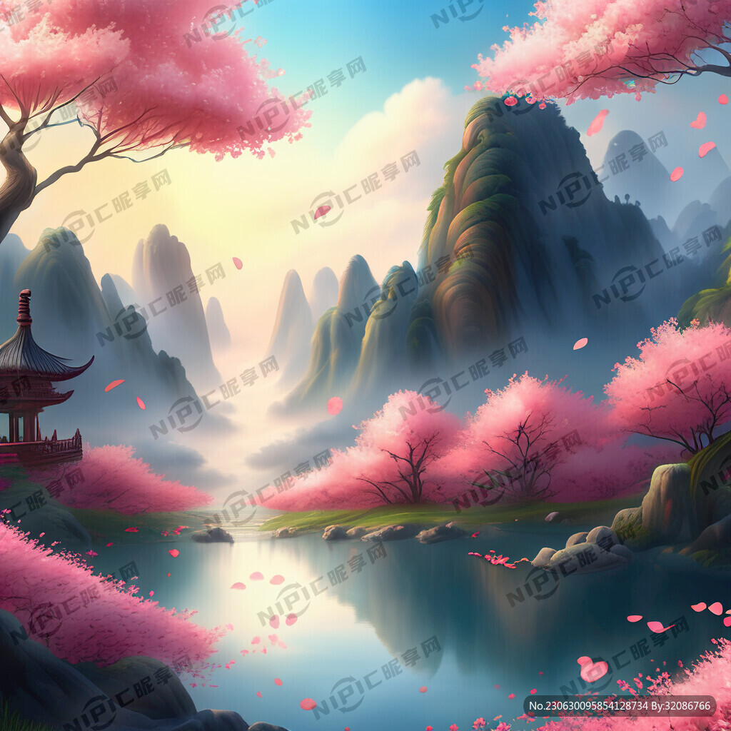 游戏梦幻唯美新中式风景 超高清