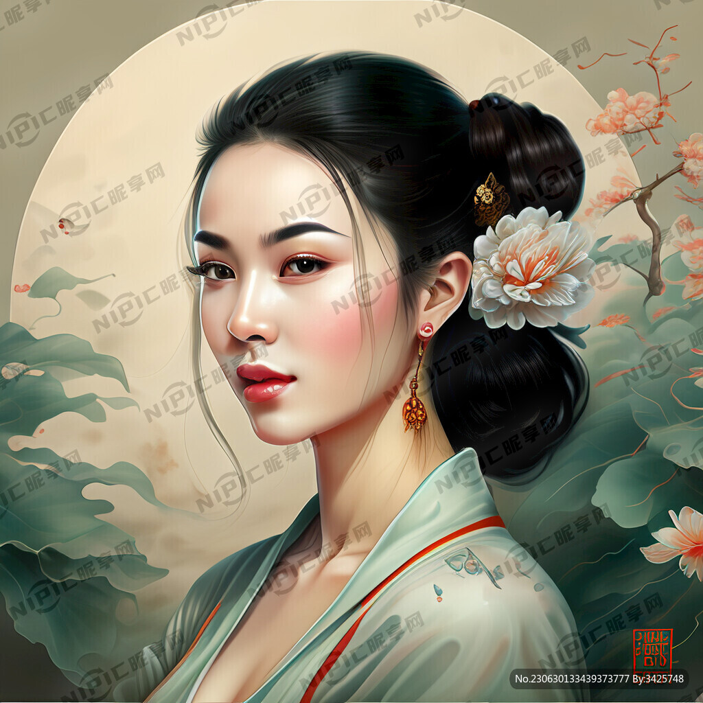 陈皮 手绘 国潮风