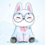 戴眼镜的兔子