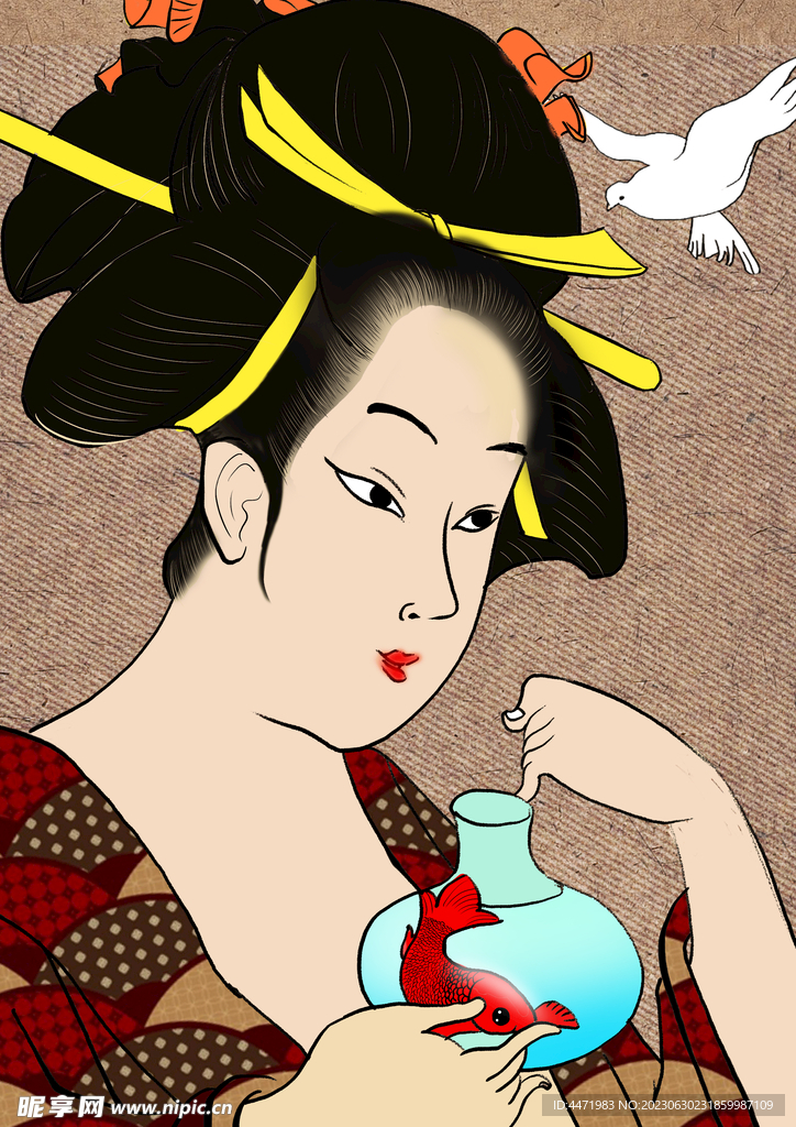 和服日本女人 