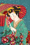 和服日本女人 
