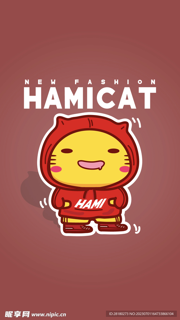 可爱卡通小猫    