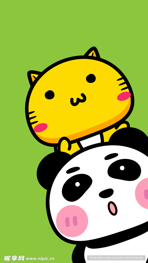 可爱卡通小猫