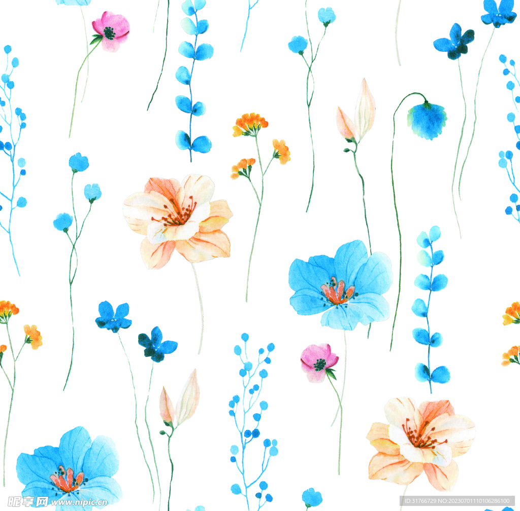 手绘花