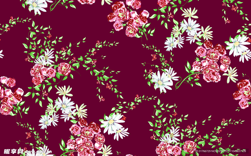 手绘花
