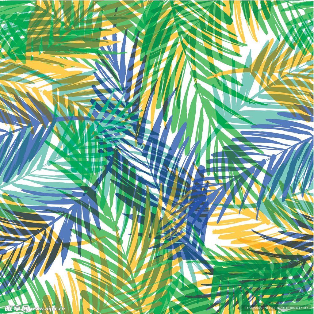 热带植物图案