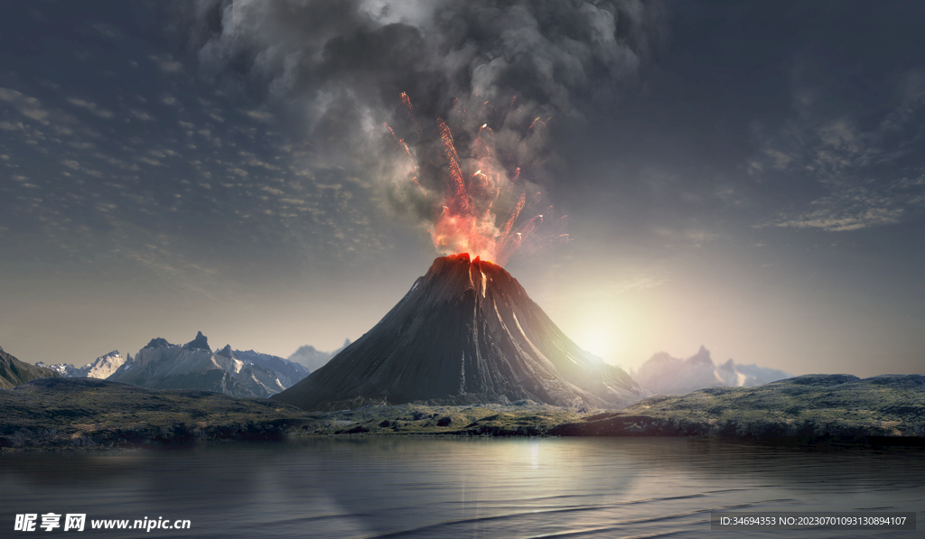火山喷发 