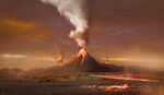 火山喷发 