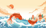 中国风山水画
