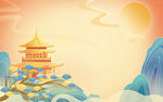 中国风山水画