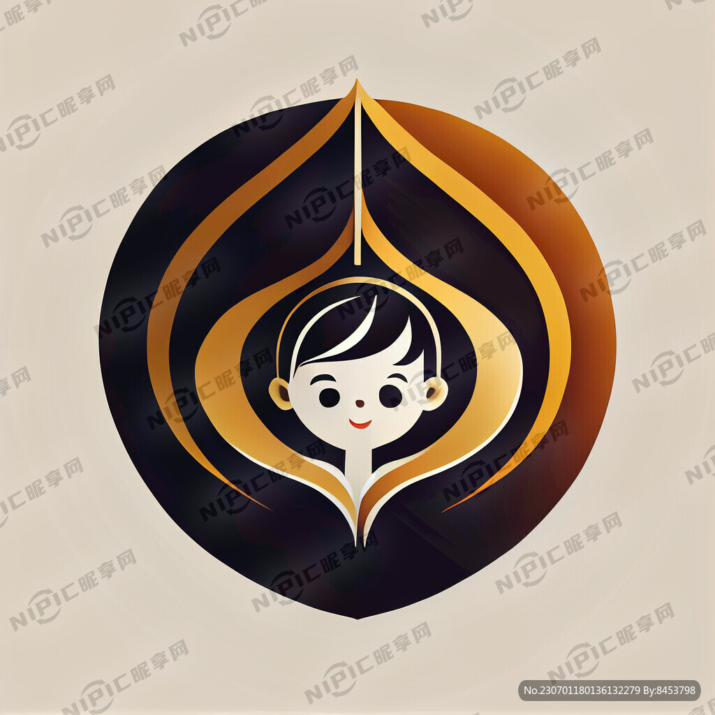 海报 标志 保护儿童 简约设计