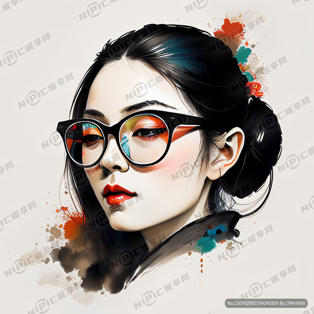 眼镜 清晰 标志
