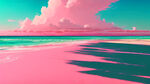 粉色，粉红，沙滩，清凉，夏天