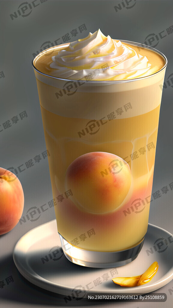 水蜜桃拿铁