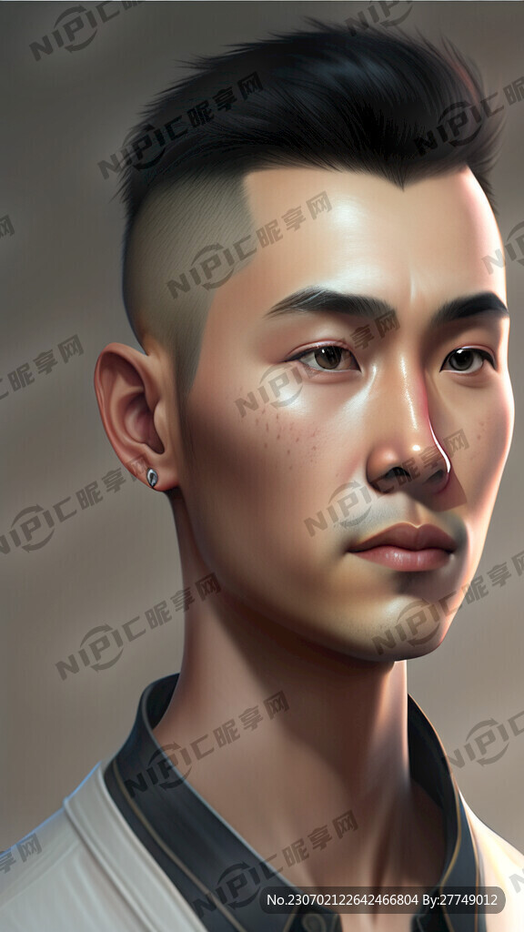 帅哥十五岁光头