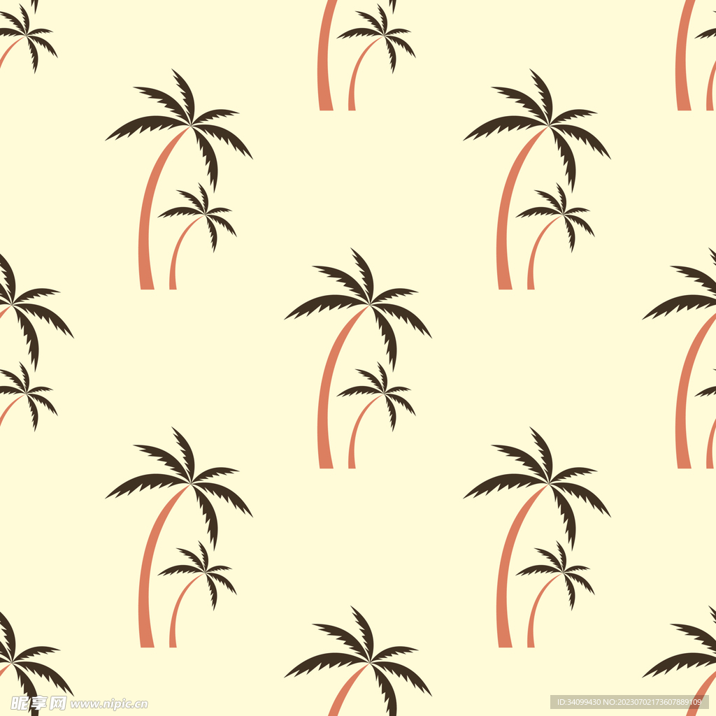 椰子树图案