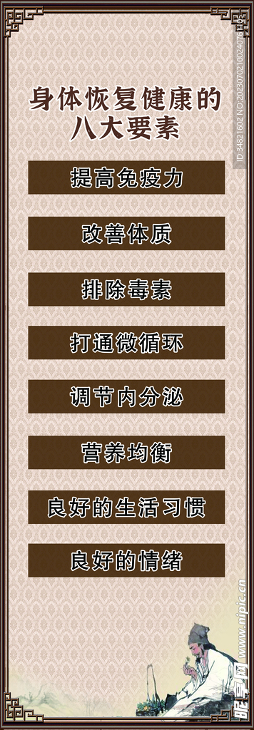 身体恢复健康的八大要素